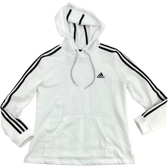 Adidas Women’s White Hoodie Sweater Size Small - Picture 1 of 8